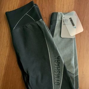 NWT Gymshark Turbo Seamless Leggings - Charcoal